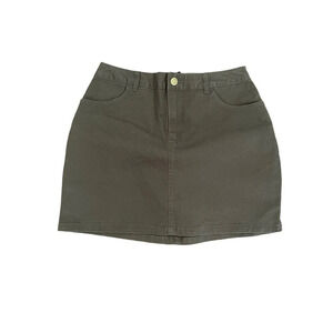 Forever 21 Jr Womens Mini Skirt Sz S Pockets Zip Preppy School College